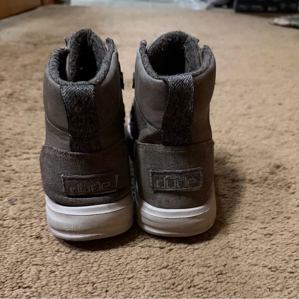 HEY DUDE ELOISE RECYCLED LEATHER COFFEE SIZE 8 - Picture 3 of 5